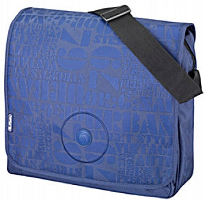 HERLITZ Shoulder Bag A4 Youth Chambers Blue in Inscriptions 38x34x14 cm