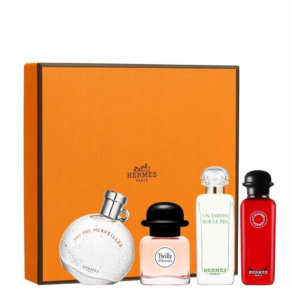 HERMES PARFUMS MINIATURE GIFT SET PERFUME GIFT SET 4 x 7,5 ml Packaging status original