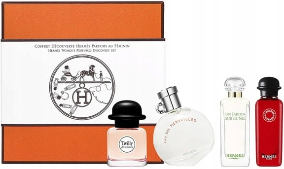 HERMES PARFUMS MINIATURE GIFT SET PERFUME GIFT SET 4 x 7,5 ml