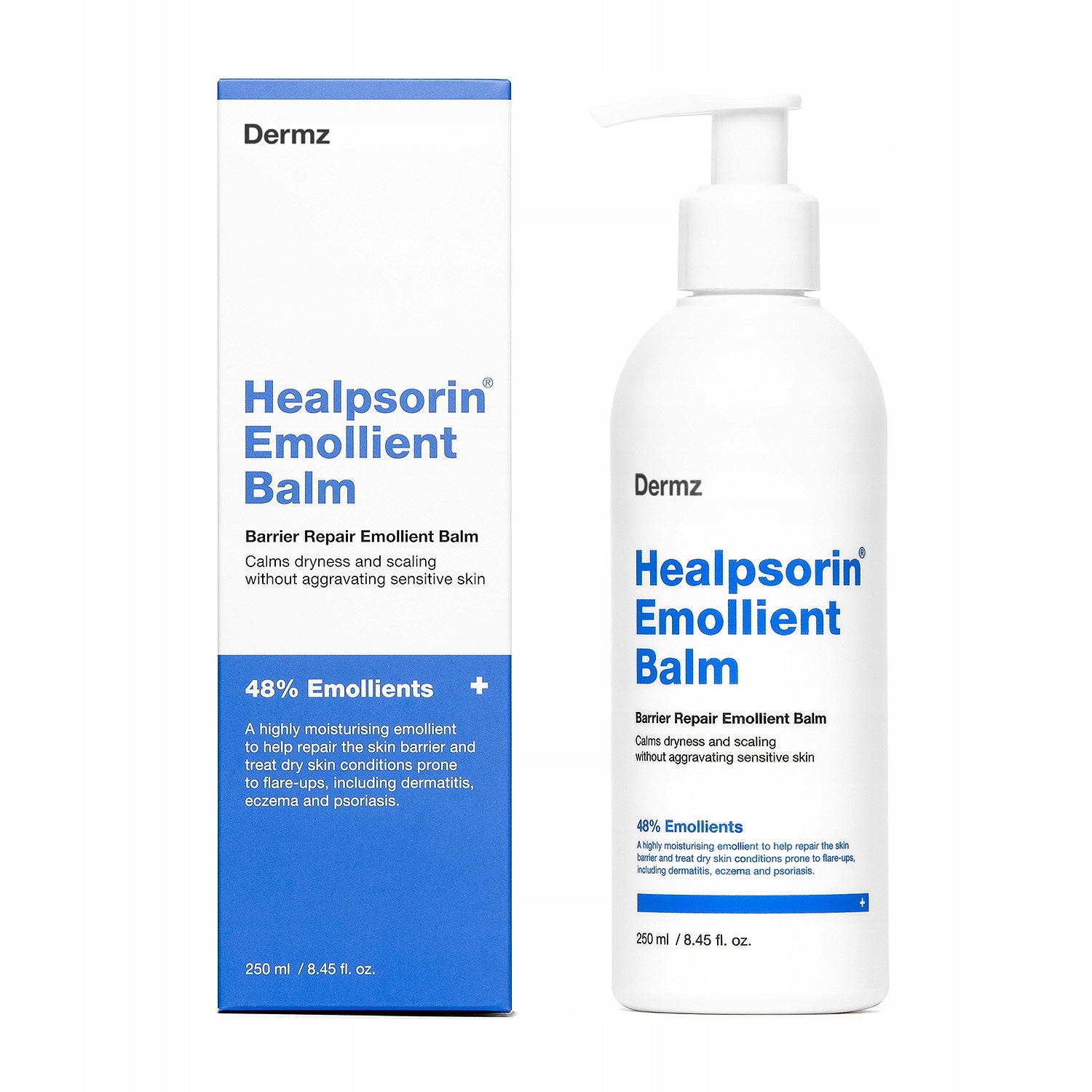 Beruhigende Körperlotion Hermz Healpsorin Emollient Balm, Balsam, 250 ml 