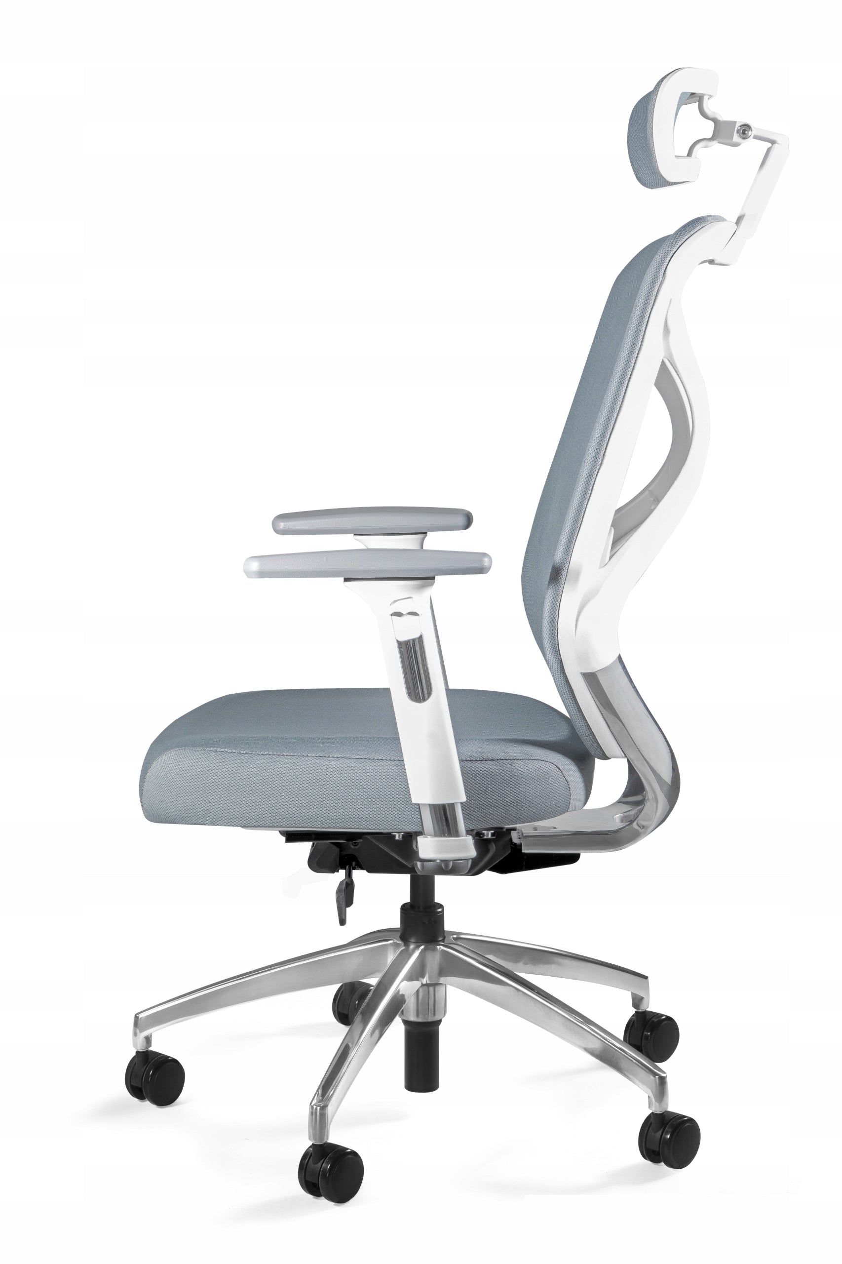 HERO Armchair Grey Office Ergonomic Swivel Fabric High President 130kg