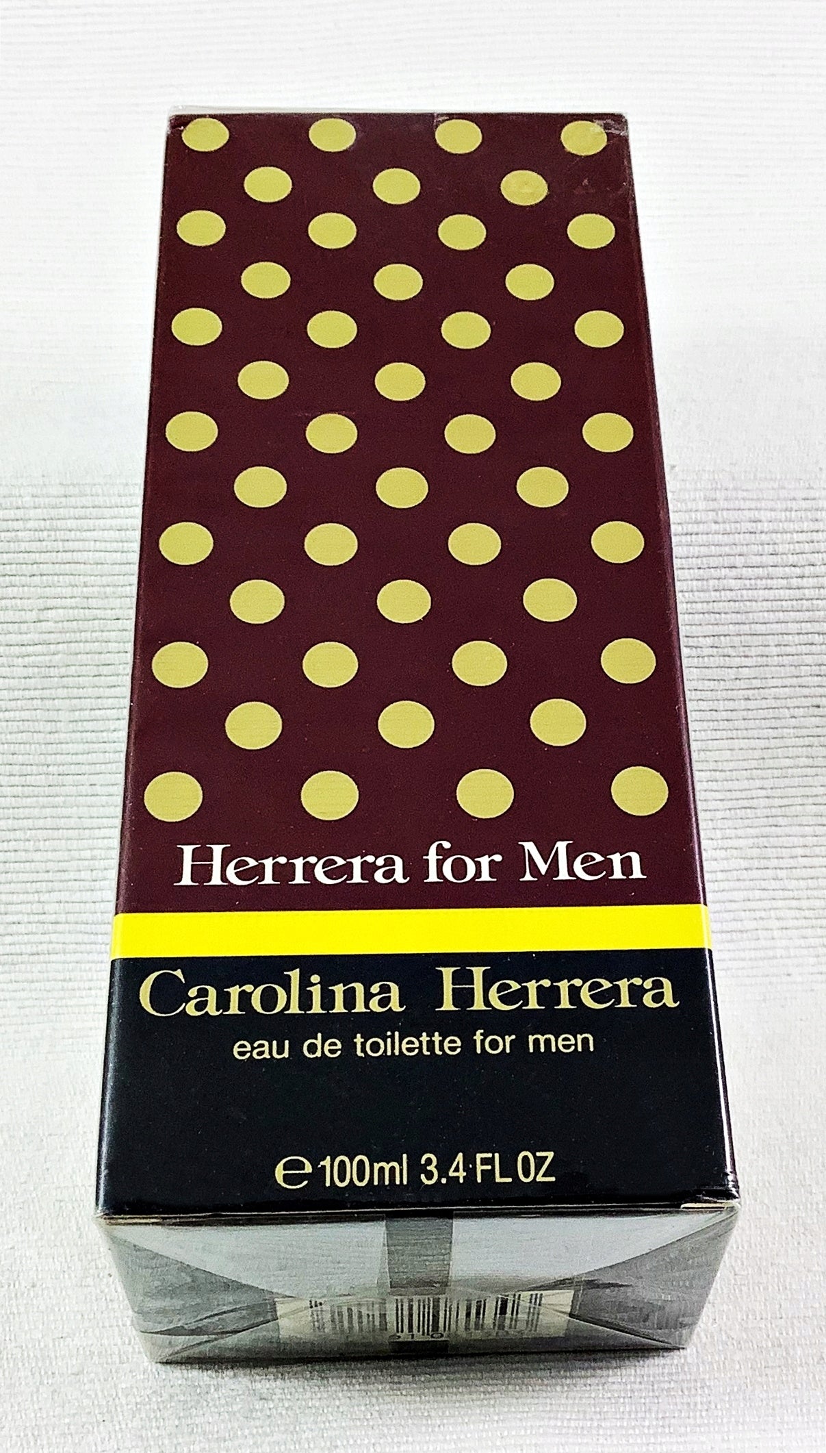 HERRERA FOR MEN 100 ML EAU DE TOILETTE SPLASH EARLY RELEASE 1994 UNIQUE EAN (GTIN) 8411061081303