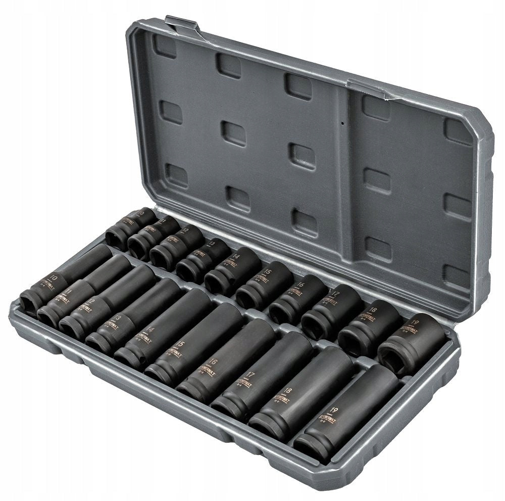 HEX 1/2 CR-V IMPACT SOCKETS 20pcs 38mm 78mm FOR KEY IMPACT SUITCASE SET Mounting 1/2"