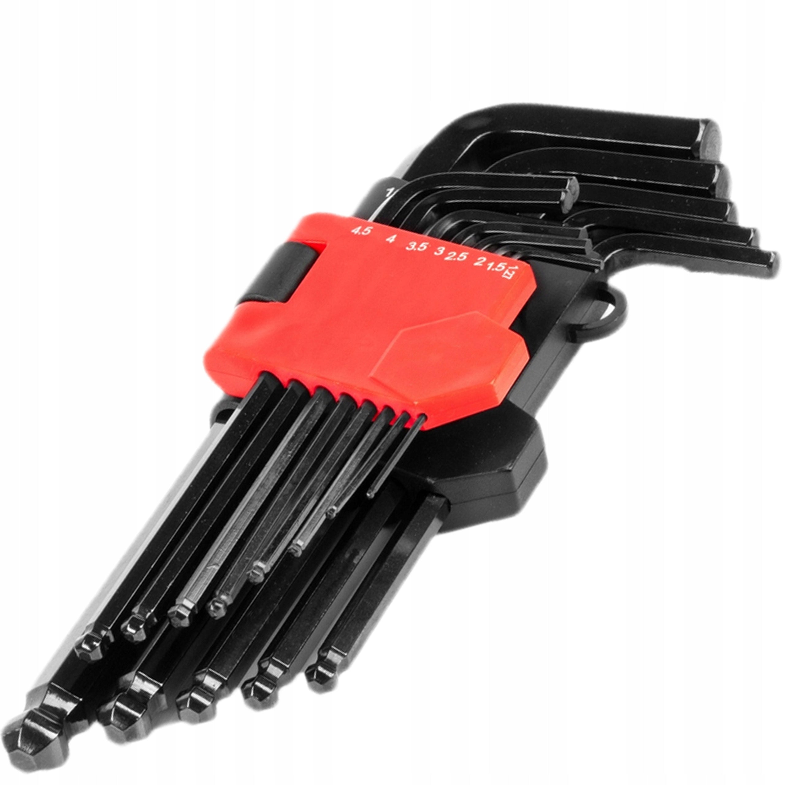 HEX Allen wrenches with ball long Allen set CRV black 13x TOOLS
