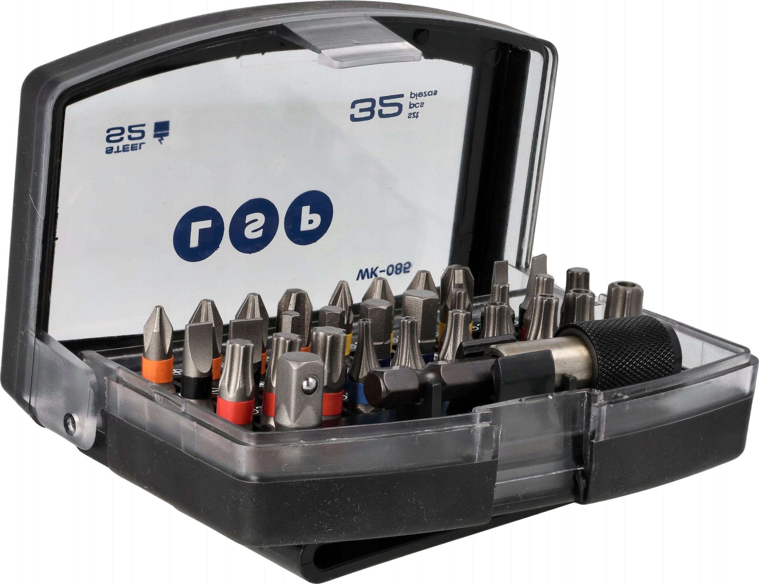 HEX IMPACT BIT SET FOR SCREWDRIVER S2 PH PZ TX FLAT 32PCS Manufacturer code ADAPTER GROT KRÓTKI HEX 1/4 ZESTAW 32 EL.