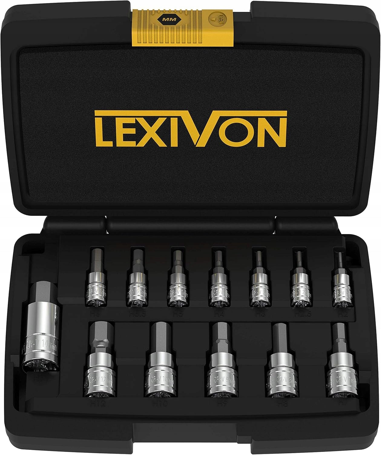 HEX SOCKET WRENCH SET 13-PIECE 2-14MM STEEL S2