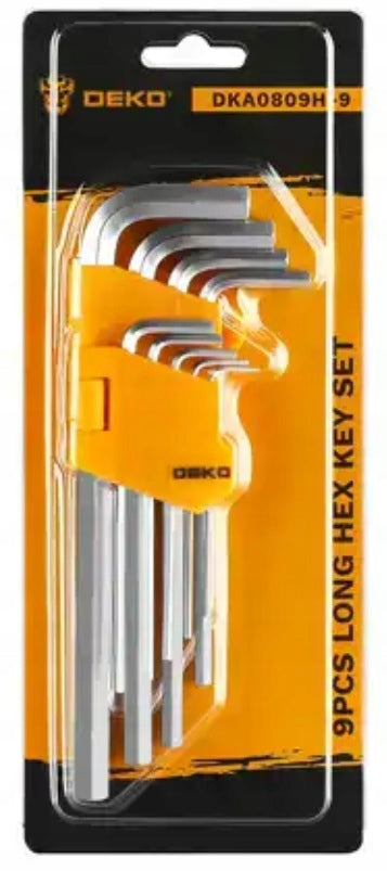 HEXAGONAL ALLEN WRENCHES HEX 180mm 1.5-10mm x9 EAN (GTIN) 6900207173238