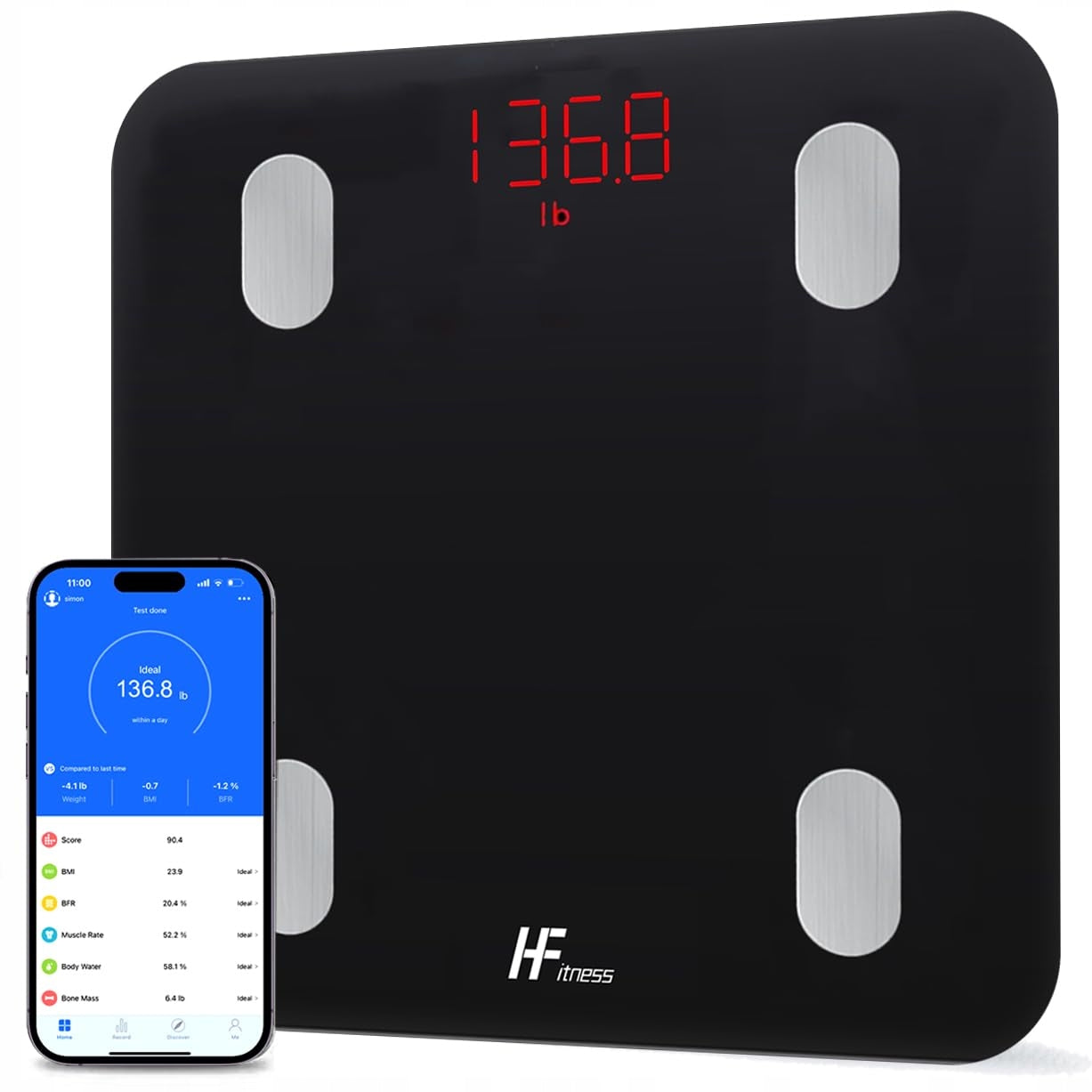HF Smart Bluetooth Scale Analysis 19 Body Data iOS Android Brand no brand