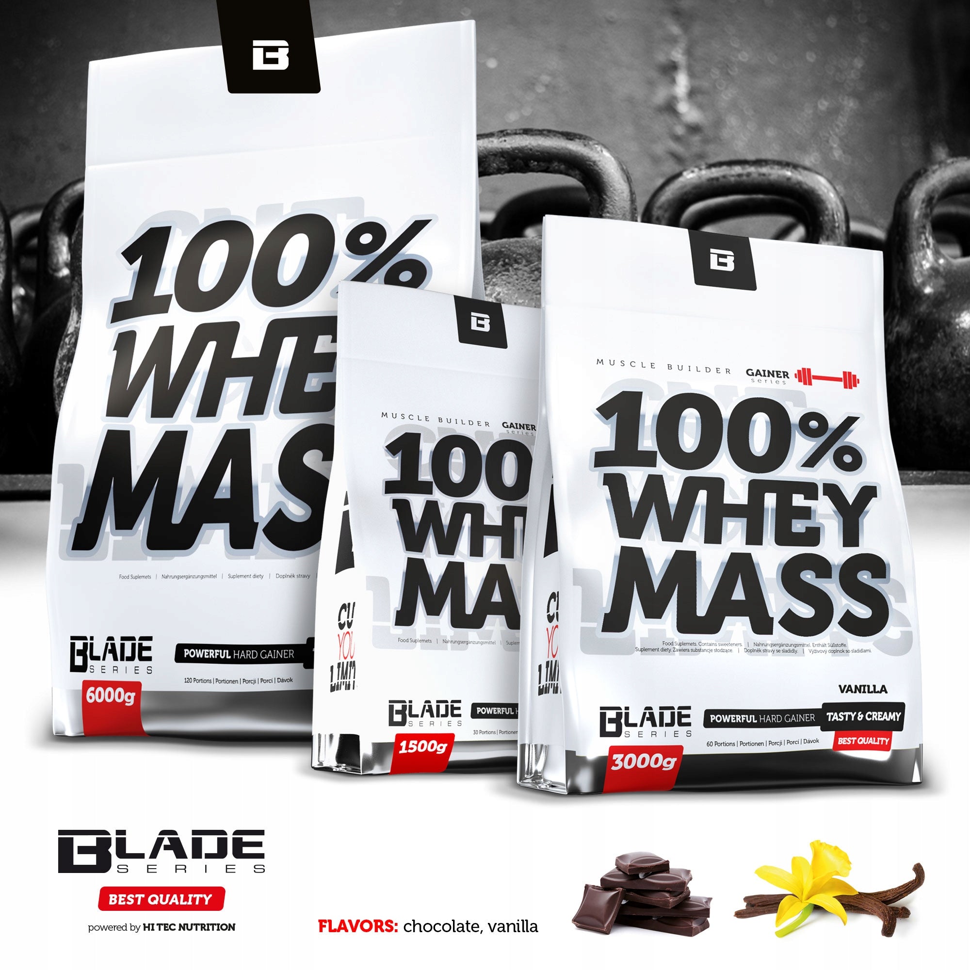 HI TEC BLADE 100% Whey Mass 6000g GAINER MASS Manufacturer code 5907534283525