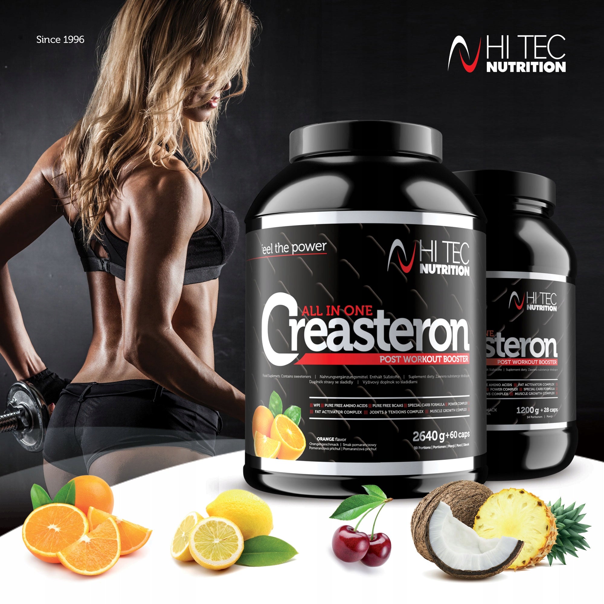 HI TEC CREASTERON 1204g+28 k BCAA PROTEIN VITAMINS Expiration date at least six months from the date of purchase