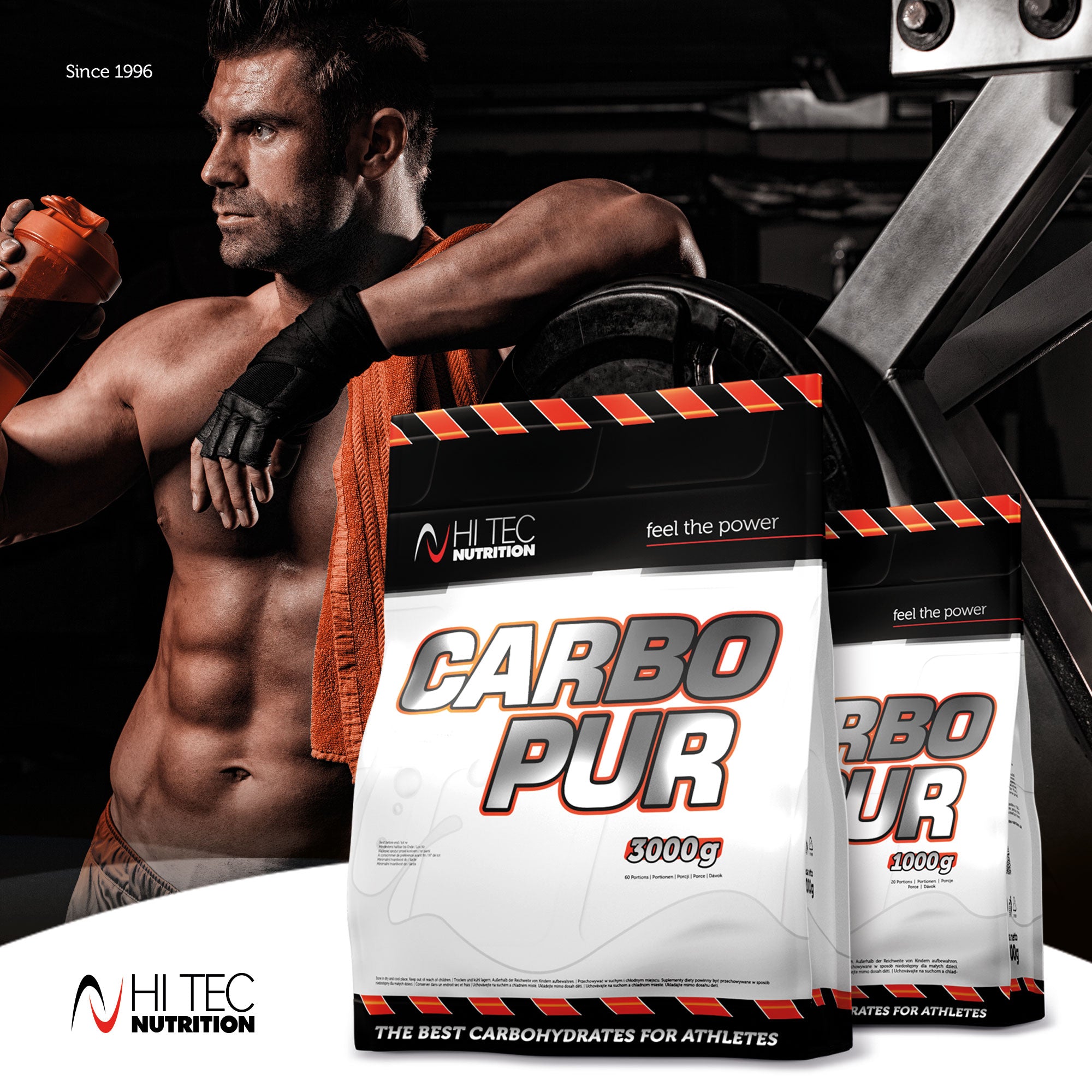 HI TEC Carbo PUR- 1000 g 1KG CARBOHYDRATES GLUCOSE Brand HiTec Nutrition