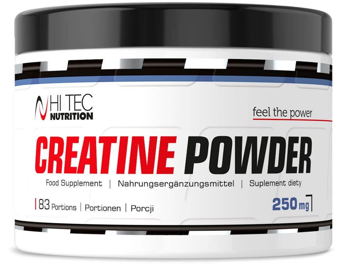 HI TEC Creatine Powder- 250g MONOHYDRATE MASS STRENGTH
