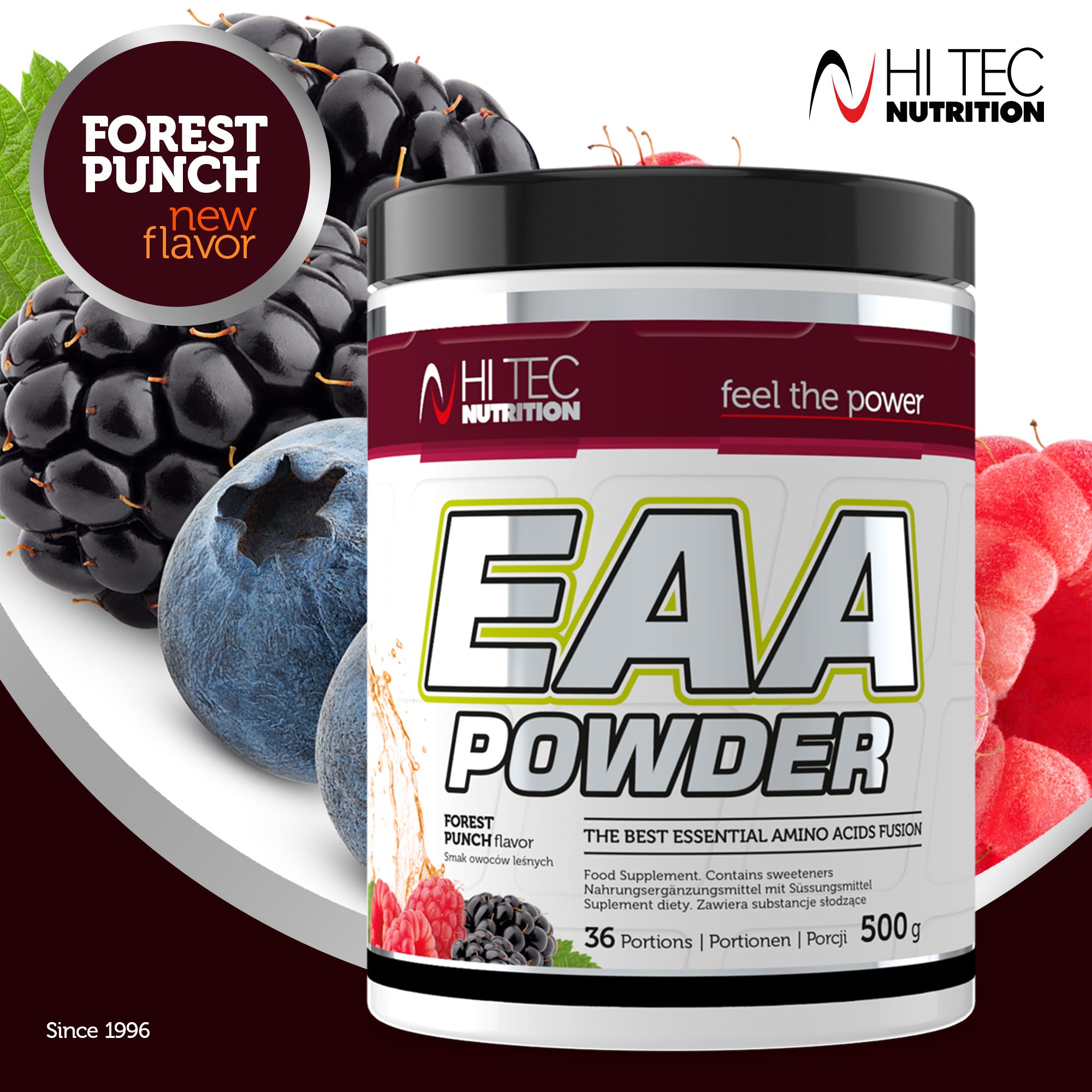 HI TEC EAA Powder- 500g AMINO ESSENTIAL AMINO ACIDS Brand HiTec Nutrition