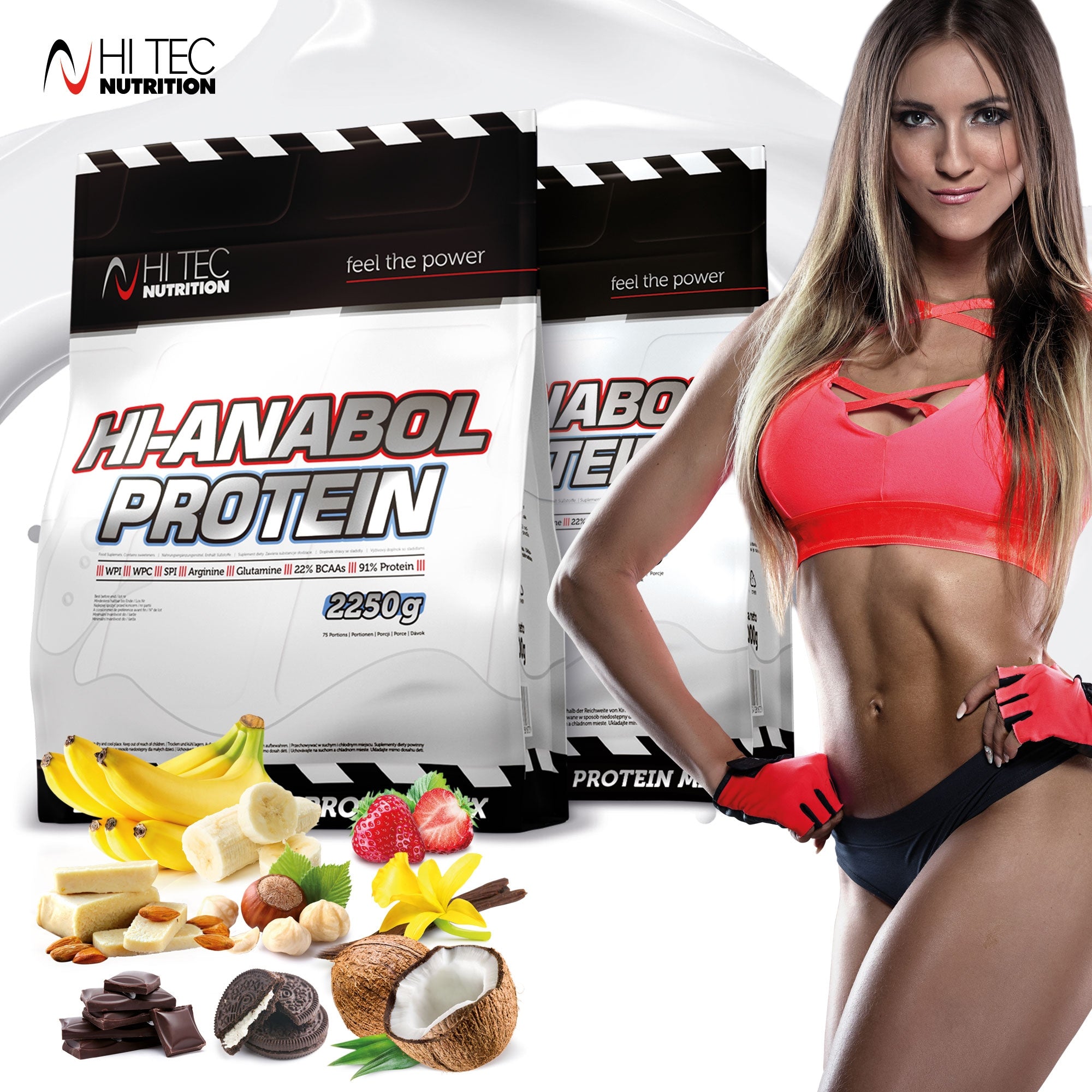 HI TEC HI Anabol Protein 1000g WHEY WPI WPC PROTEIN Brand HiTec Nutrition