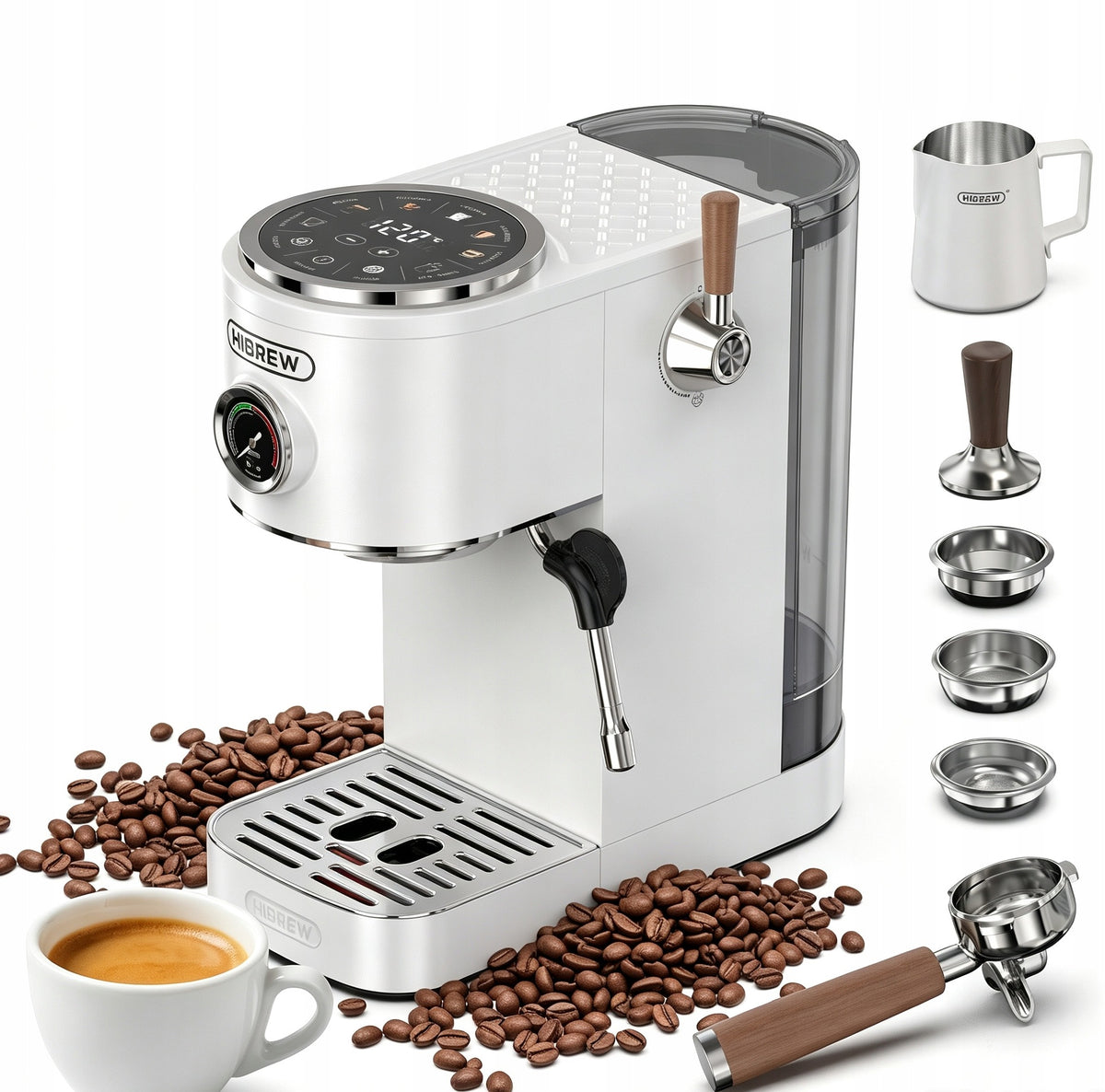 HIBREW H13 COFFEE MAKER WITH 7 BREWING MODES AND ADJUSTABLE TRAY