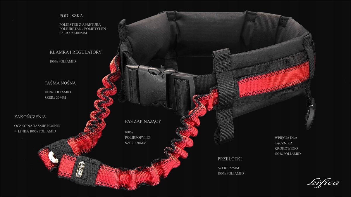 HIFICA Hip Belt for Dog Guide - Lightweight Trekking Joging LITE TREK PA Manufacturer code BT2