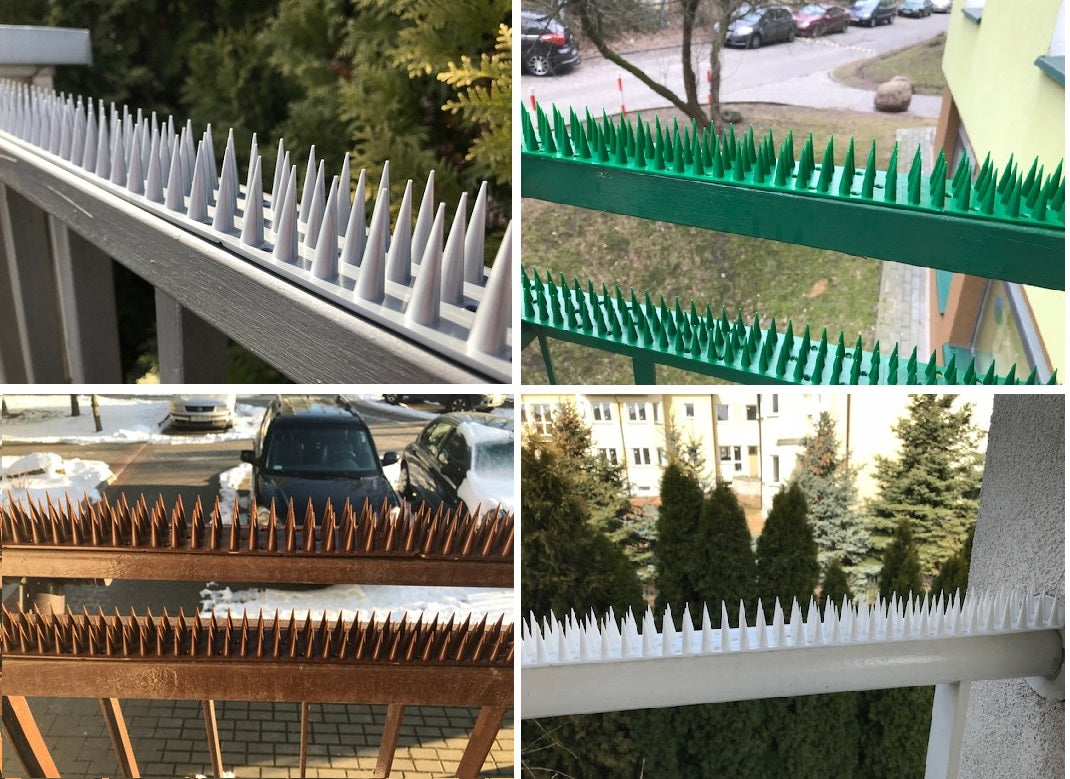 HIGH 3CM BIRD STRIP PIGEON CATS MARTENS SPIKES, 7 COLORS, LENGTH 50cm Use Against cats martens birds