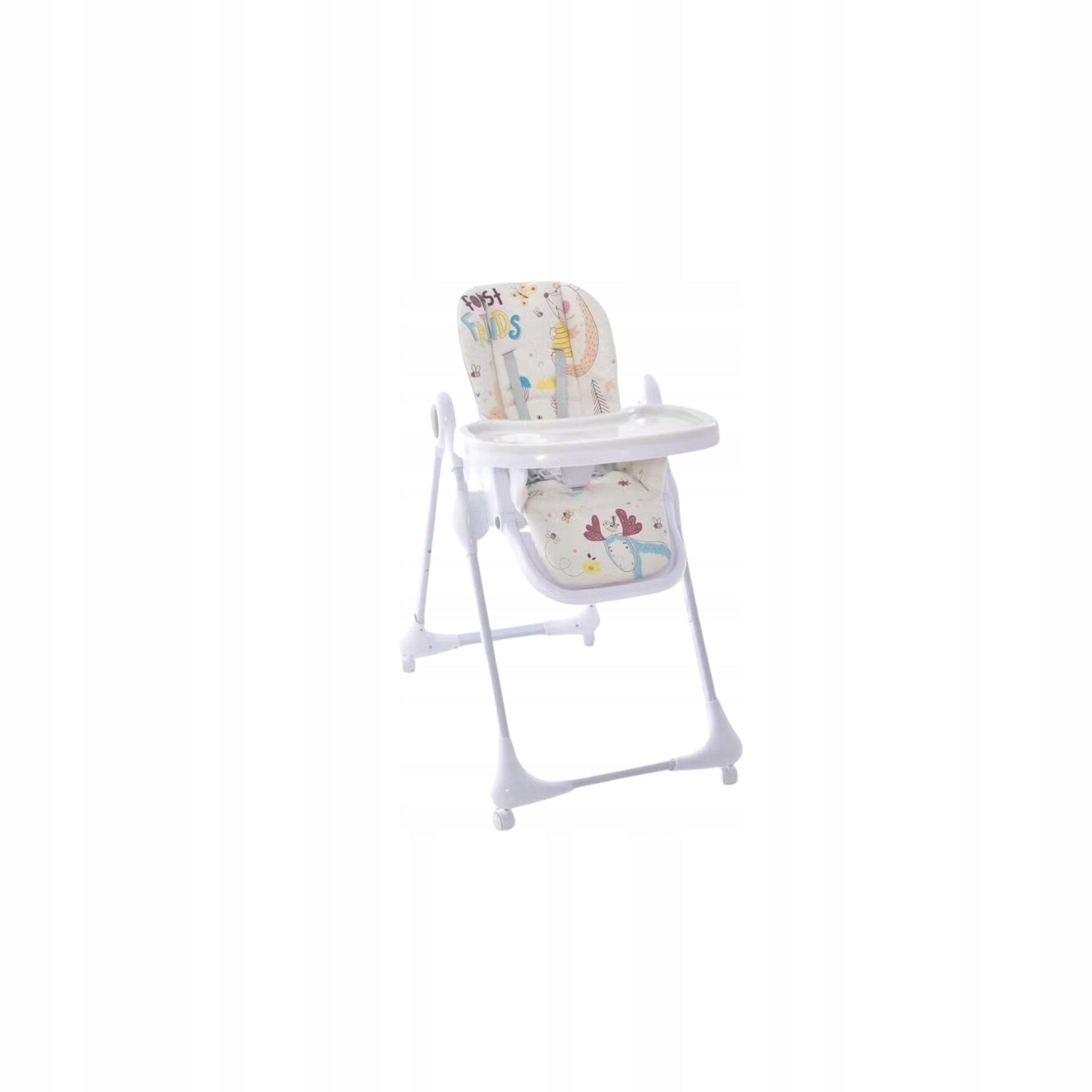 HIGH CHAIR WITH TABLE ADJUSTABLE WHITES 3IN1 6-36 MONTHS