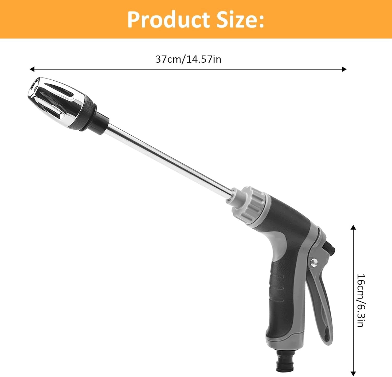 HIGH PRESSURE ADJUSTABLE GARDEN HOSE TURBO NOZZLE Brand no brand