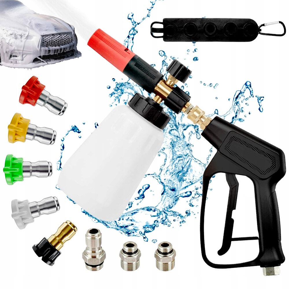 HIGH PRESSURE FOAM SPRAYER 4000PSI 5 NOZZLES FOR 3GPM PRESSURE WASHER
