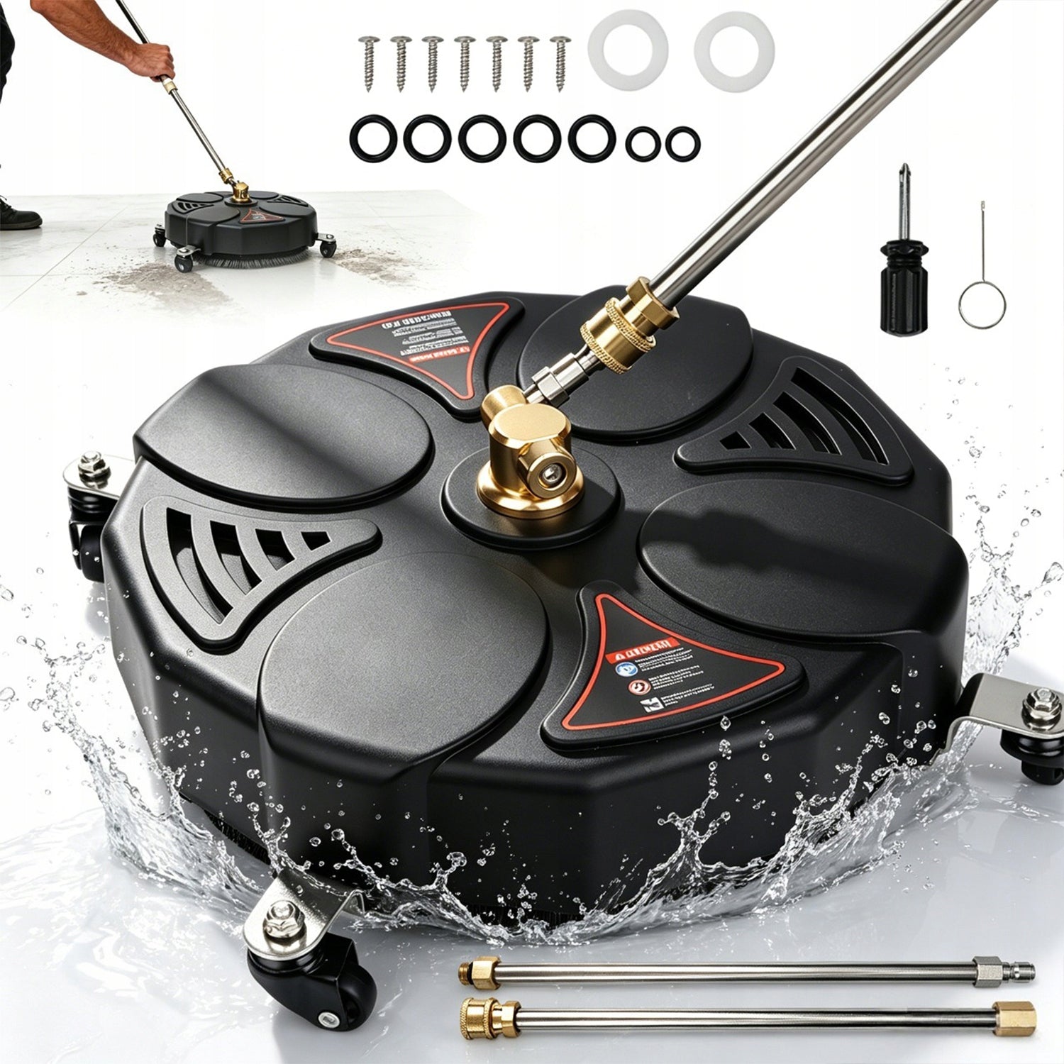 HIGH PRESSURE WASHER 2500 PSI 32 CM 1/4 INCH CONNECTOR FOR CLEANING