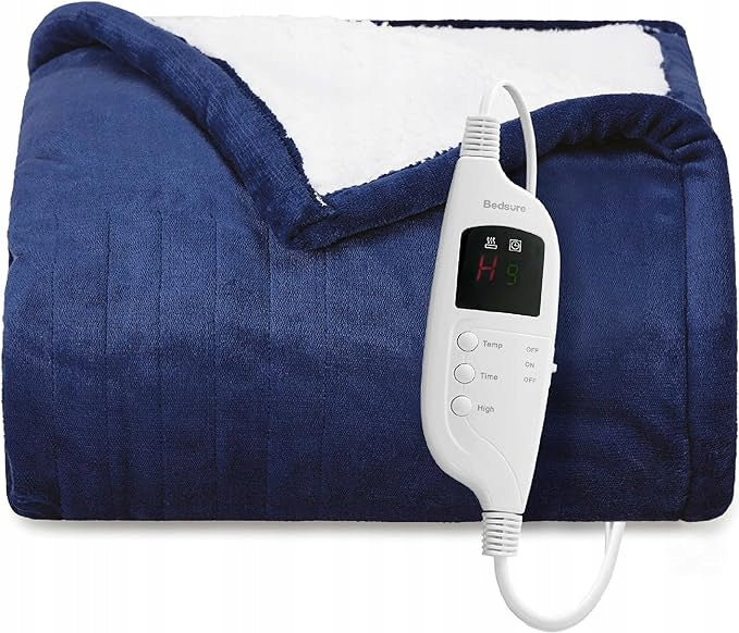 HIGH QUALITY ELECTRIC BLANKET 130X180CM 120W FLANNEL CONTROL PANEL