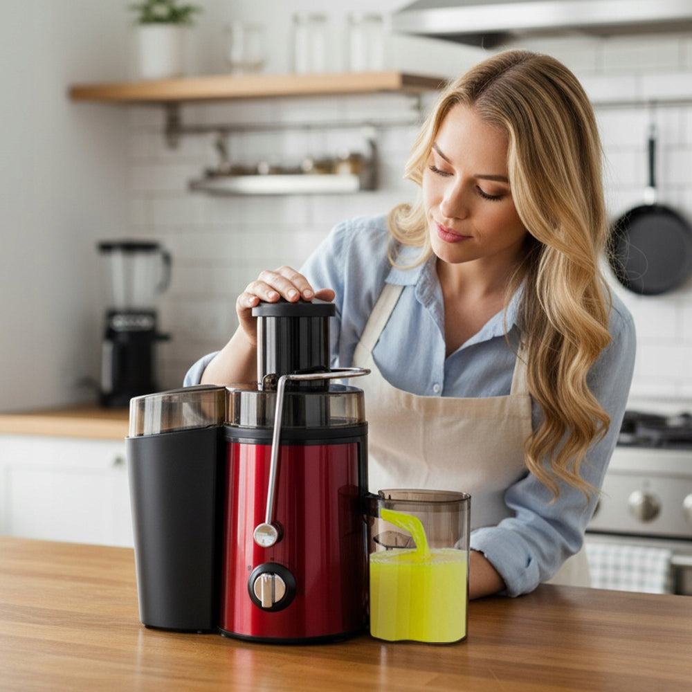HIGH SPEED JUICER FOR FRUIT AND VEGETABLES 3 ADJUSTABLE SPEEDS 1000W Brand Bedee