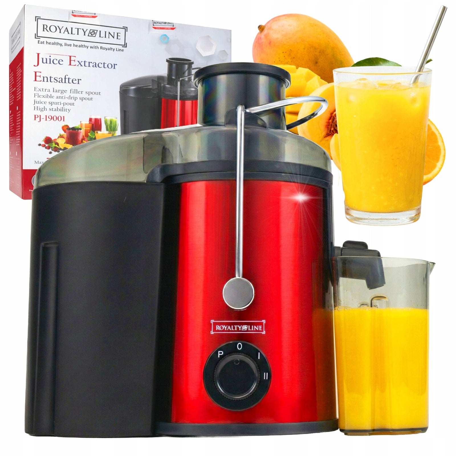 HIGH SPEED JUICER FRUIT JUICER JUICE VEGETABLE LARGE HOLE STRONG