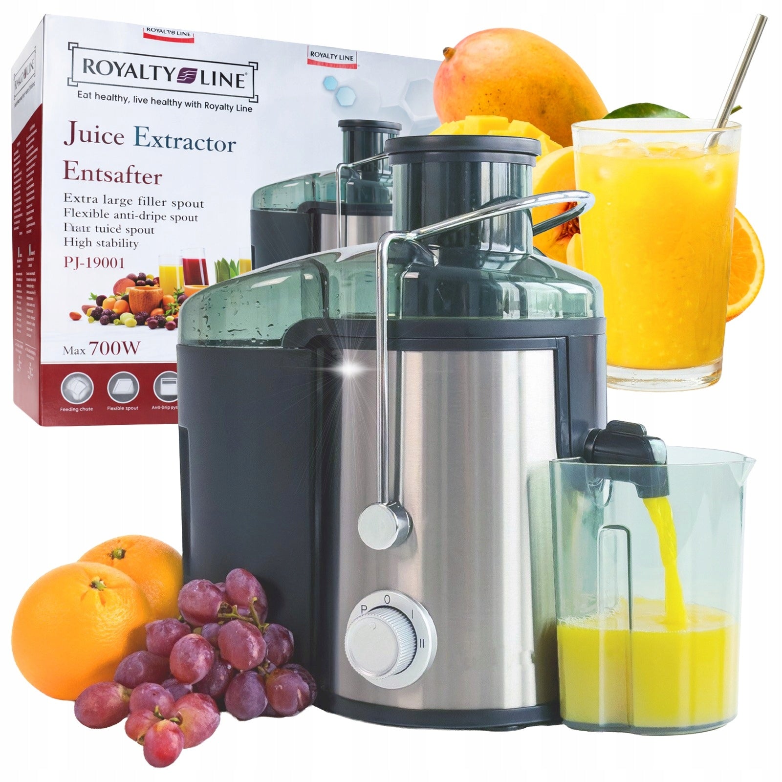 HIGH SPEED JUICER FRUIT JUICER JUICE VEGETABLE LARGE HOLE STRONG