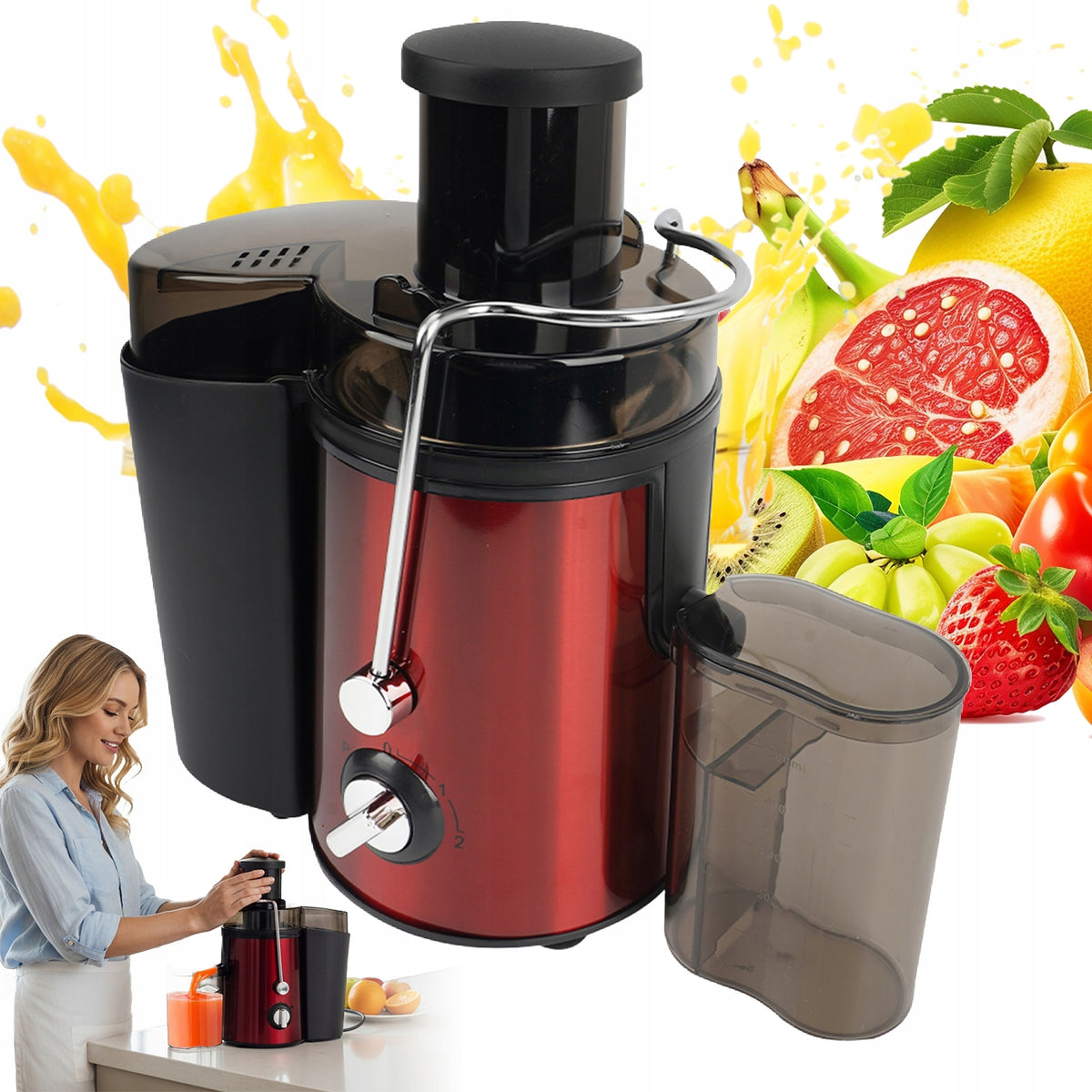 HIGH SPEED JUICER FRUIT VEGETABLE FRUIT Red