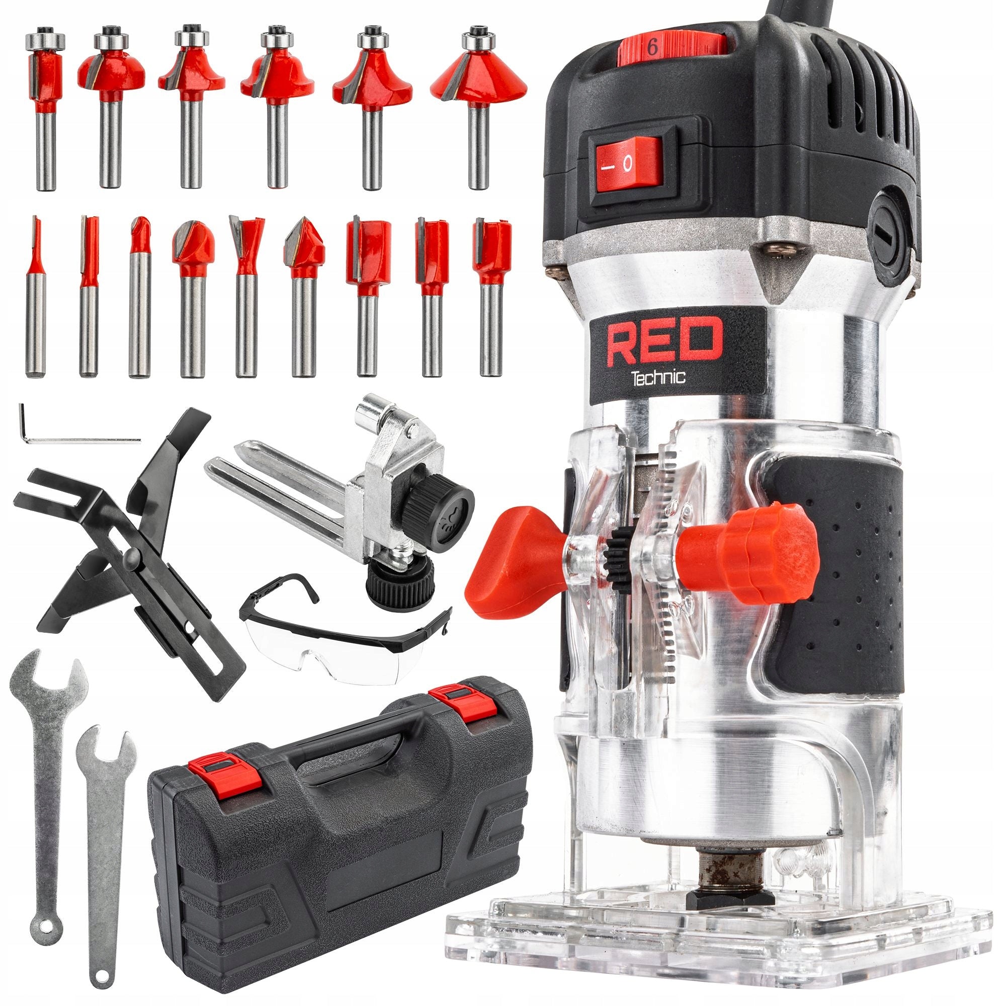 HIGH SPINDLE EDGE MILLING MACHINE ELECTRIC CUTTER CASE + CUTTERS