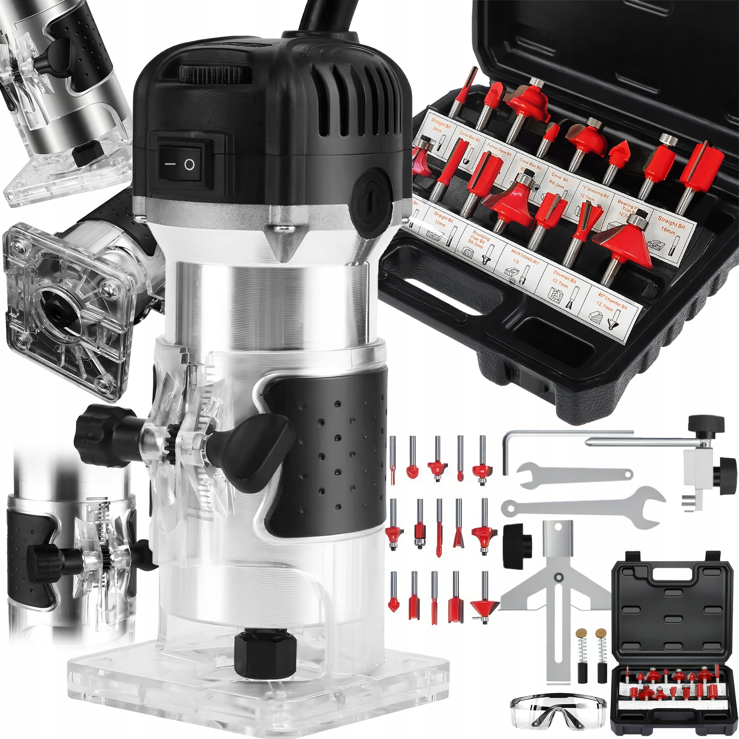 HIGH-SPINDLE MILLING MACHINE FOR WOOD CUTTER WITH ADJUSTABLE ROTATION SET XL