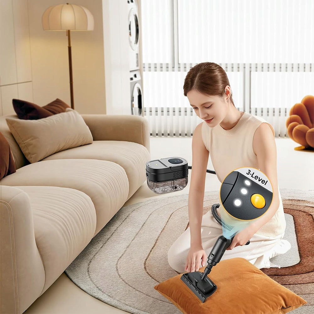HIGH TEMPERATURE STEAM CLEANER SUITABLE FOR KITCHENS AND BATHROOMS Dominant color black