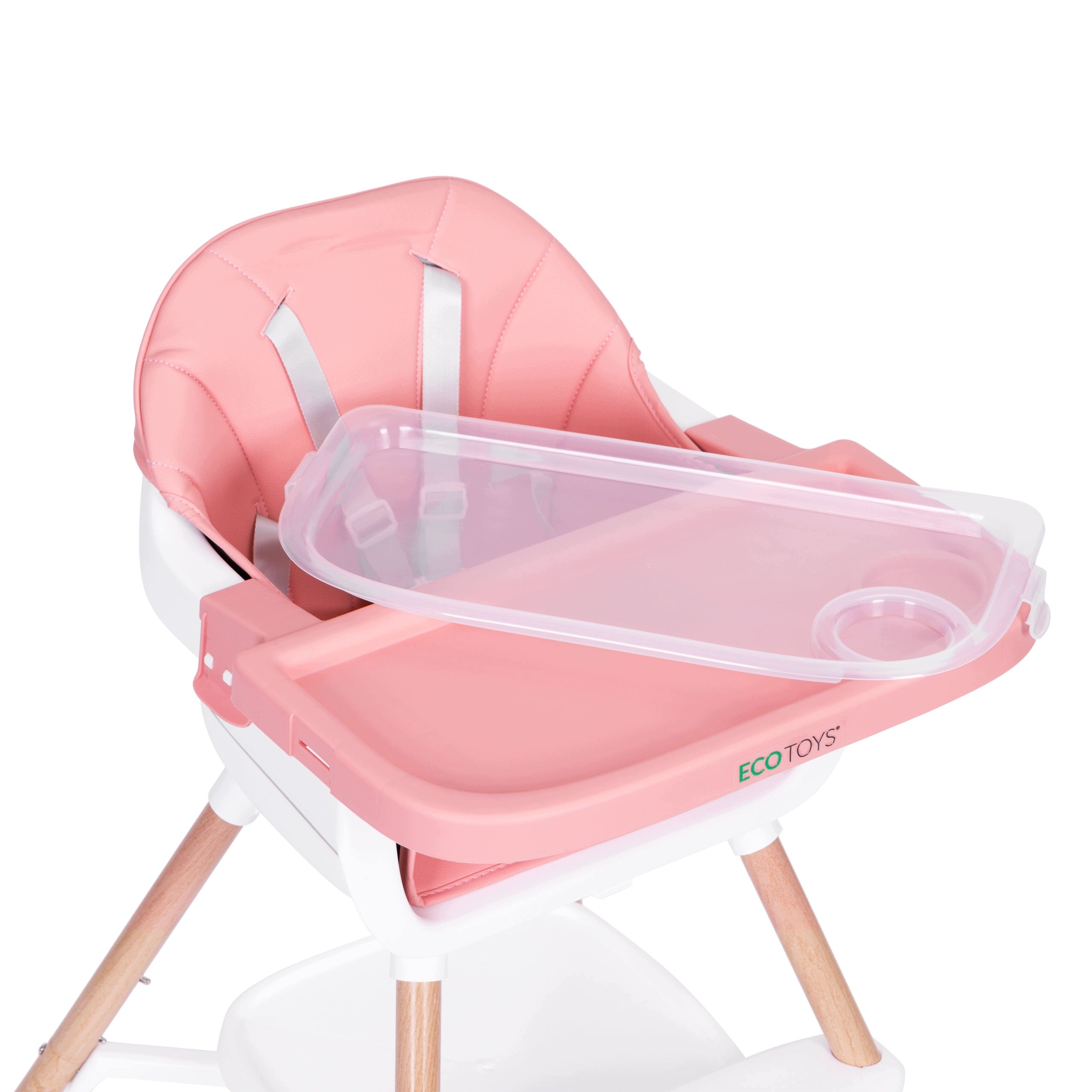 HIGHCHAIR BABY SEAT 2IN1 STRAPS ADJUSTABLE TRAY PINK Manufacturer code 5907881273750