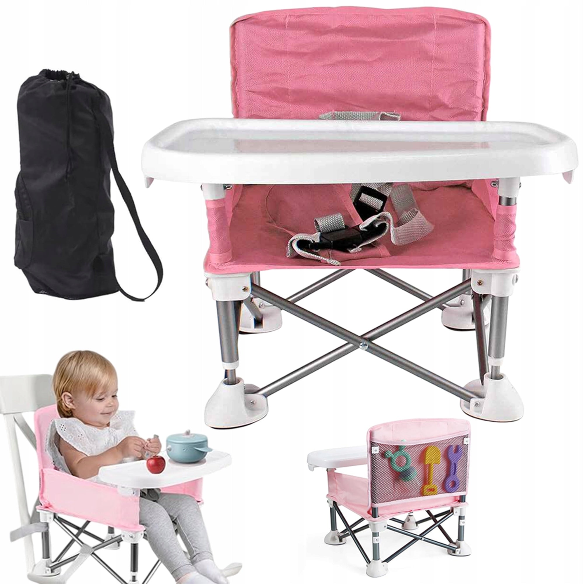 HIGHCHAIR BABY SEAT FOLDING REMOVABLE TRAY FOOD