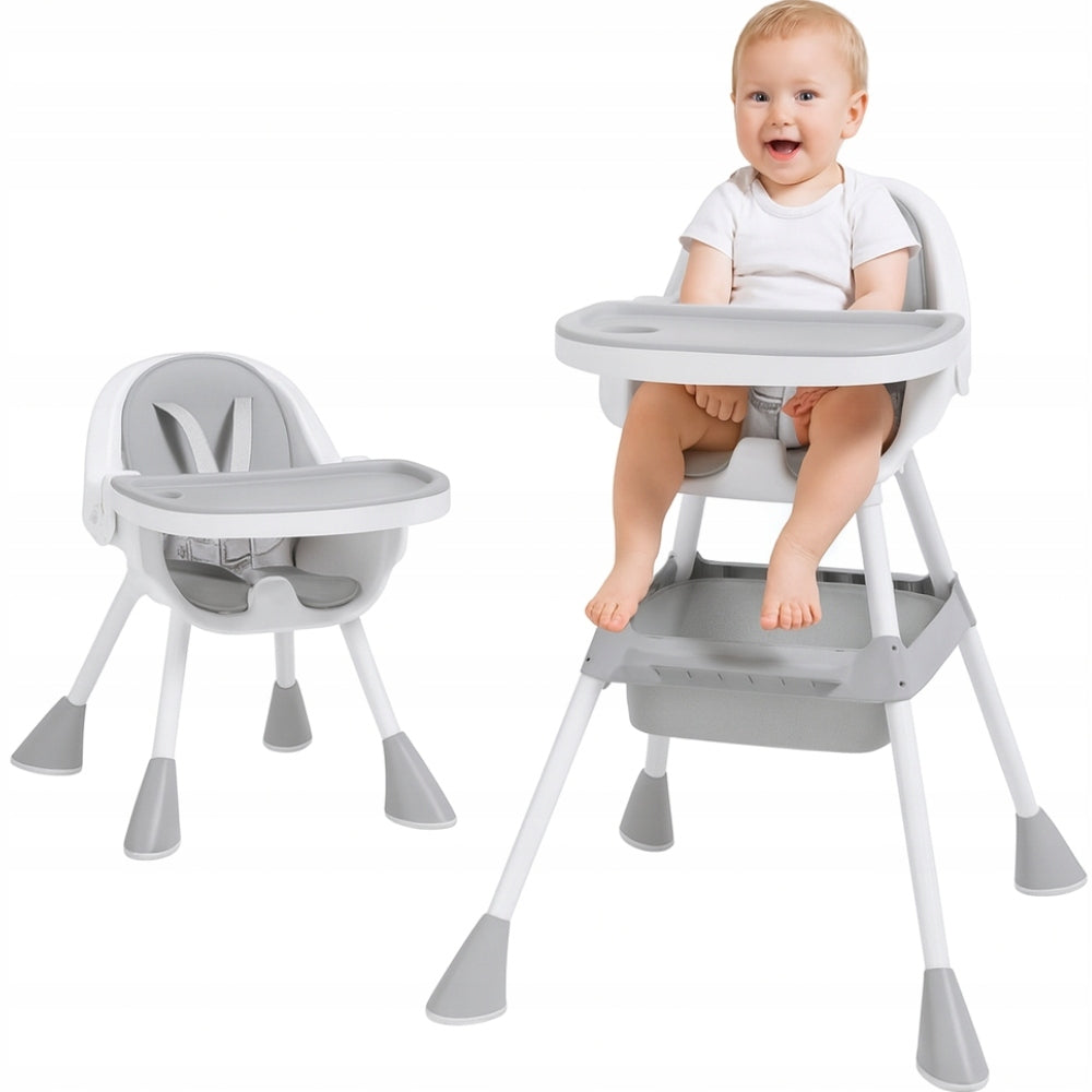 HIGHCHAIR FEEDING CHILDREN SEAT FOLDING CHAIR 3in1 GREY +2 FREEBIES