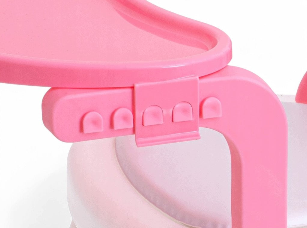 HIGHCHAIR FEEDING TABLE FOR CHILDREN RABBIT BUNNY PINK Brand manima