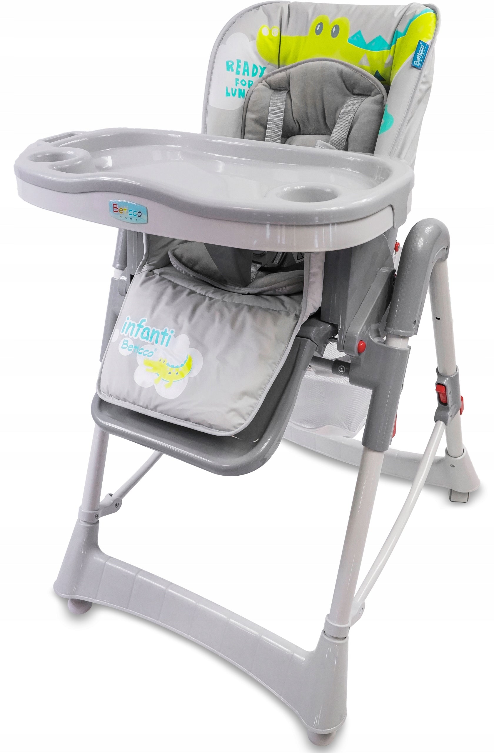 HIGHCHAIR FOR CHILDREN TRAY SEAT FOLDING FOOTREST BELTS 4IN1 Brand Beticco Baby