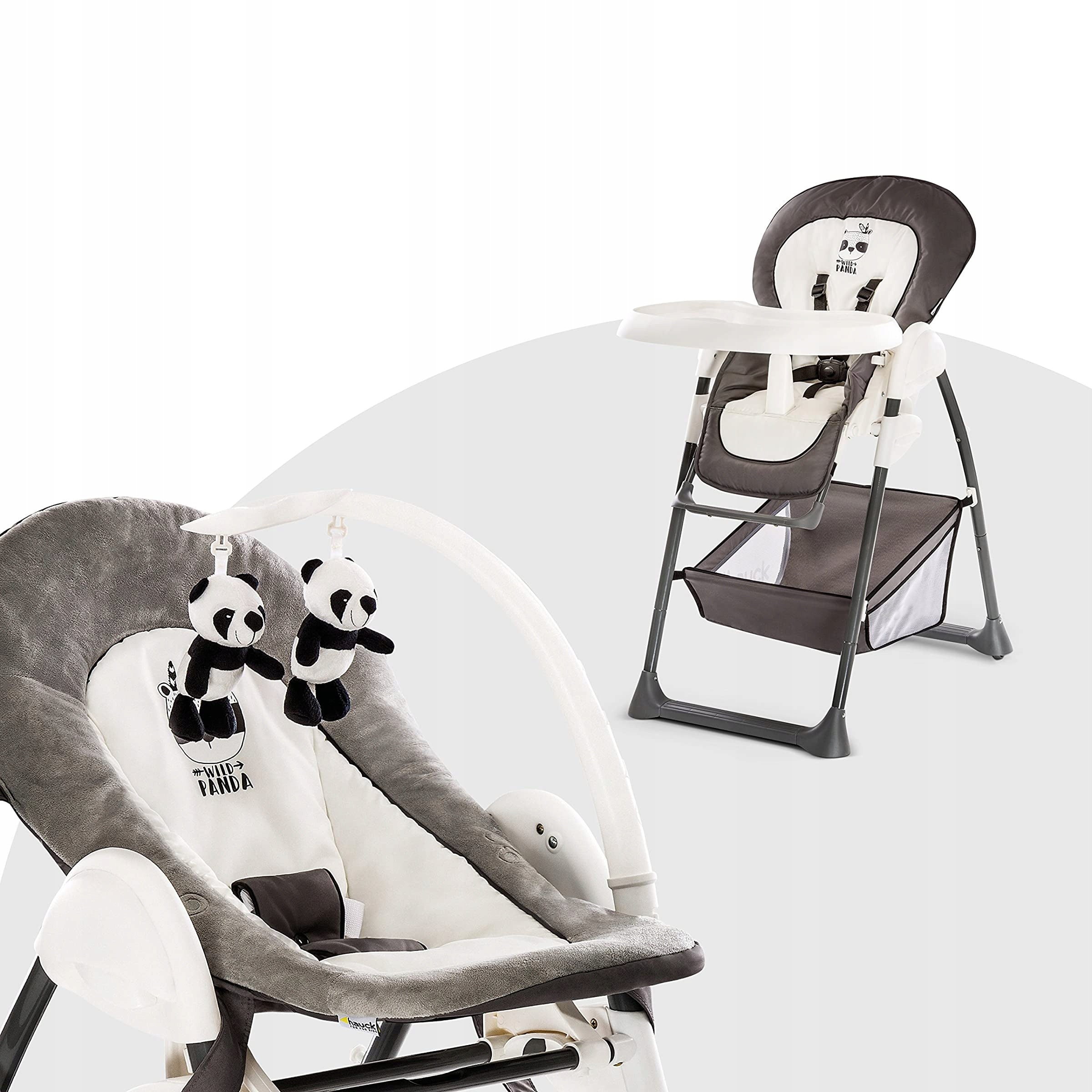 HIGHCHAIR WITH LOUNGER FUNCTION HAUCK SIT'N RELAX WILD PANDA