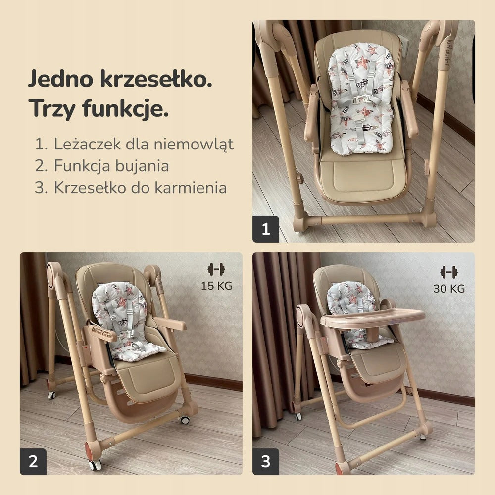 HIGHCHAIR WITH ROCKER COUCH ADJUSTABLE FOLDING 3IN1 Manufacturer code S-700