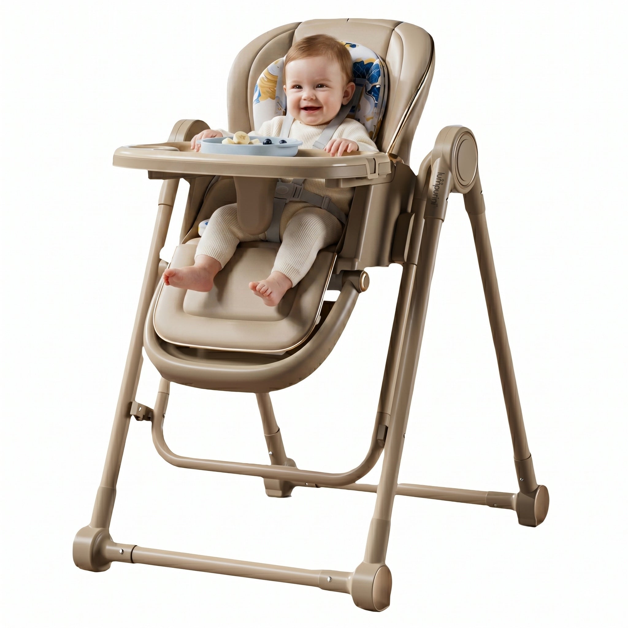 HIGHCHAIR WITH ROCKER COUCH ADJUSTABLE FOLDING 3IN1