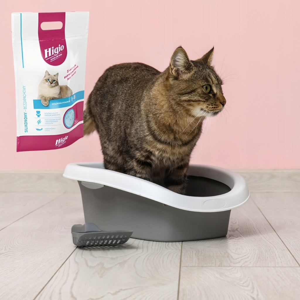 HIGIO Silicone Litter for Cat Colourless Absorbent Unscented 3,8L Brand Higio