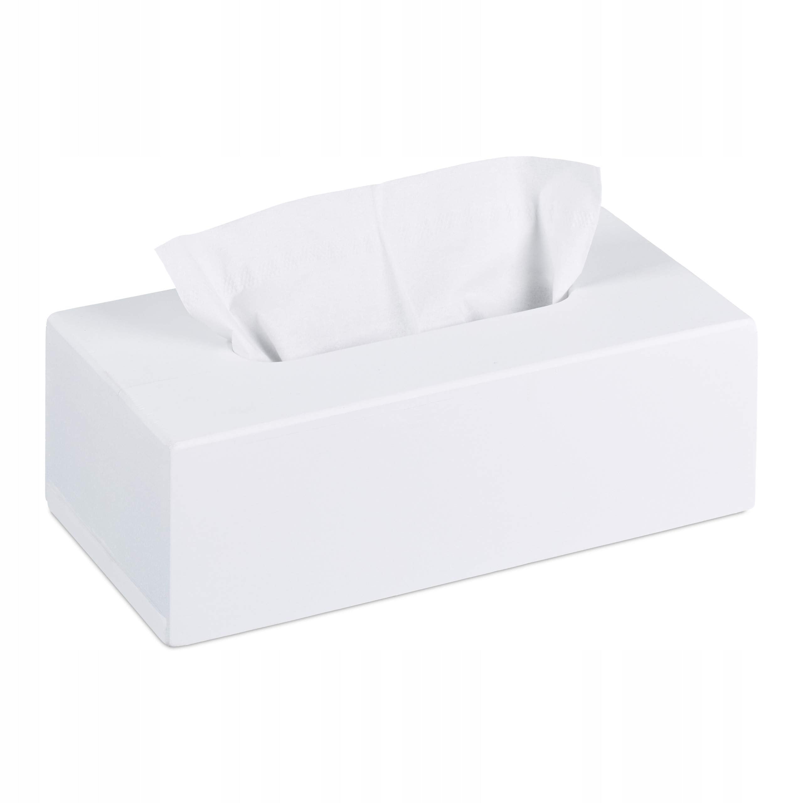 HIIMIEI Acrylic White Wipes Box with Lid