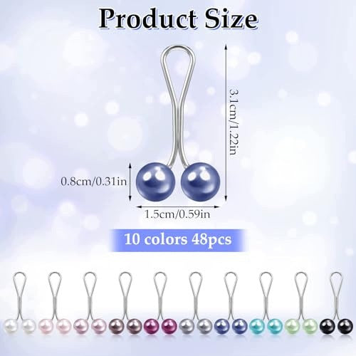HIJAB PEARL CLIPS MULTICOLOR SCARF CLIPS 36 PCS GIFT Manufacturer code Nieoznaczona