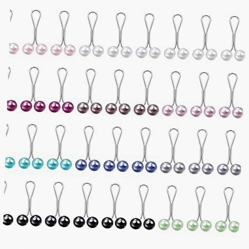 HIJAB PEARL CLIPS MULTICOLOR SCARF CLIPS 36 PCS GIFT