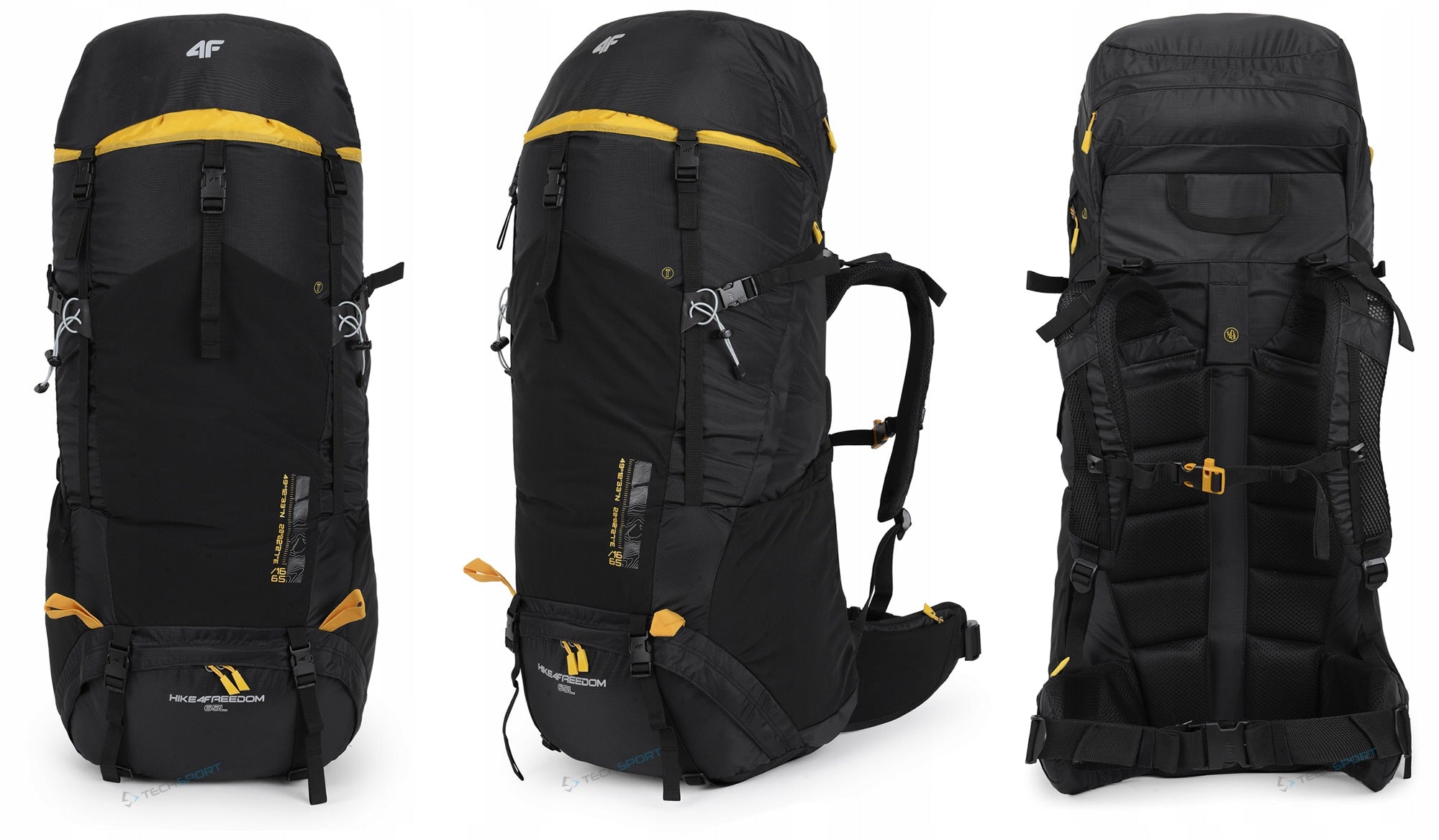 HIKING BACKPACK 4F HIKE4FFREEDOM 65L WITH COVER Brand 4F