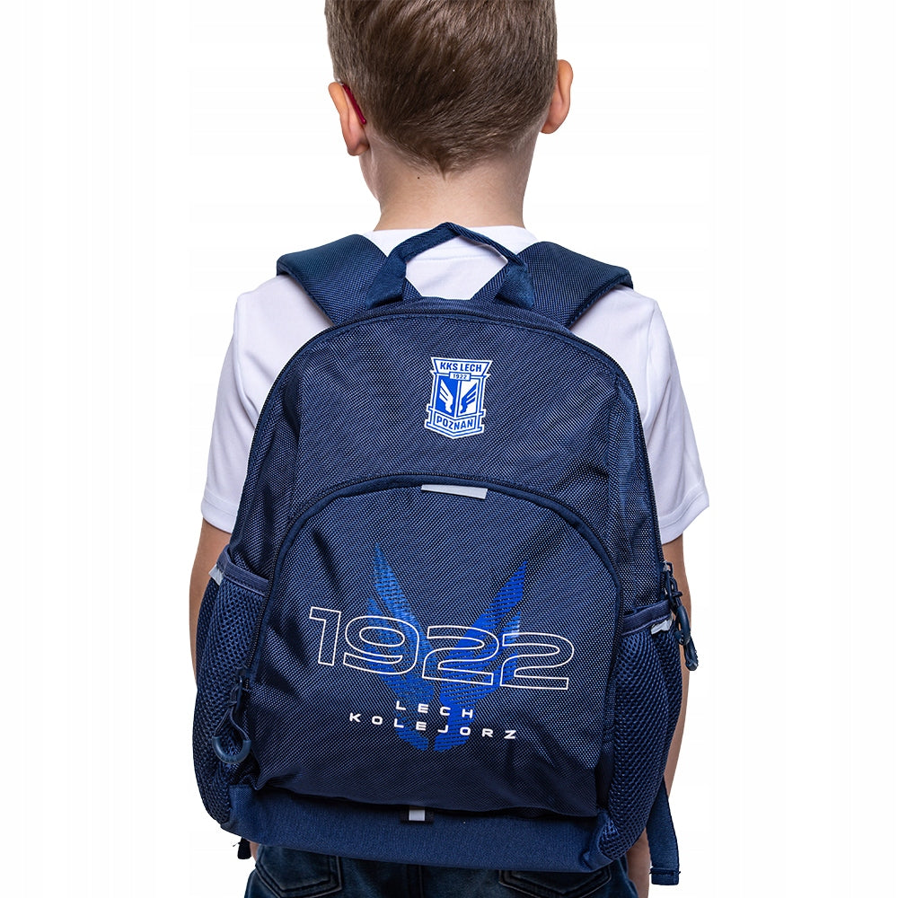 HIKING BACKPACK LECH POZNAŃ 1922 WINGS NAVY BLUE EAN (GTIN) 5907582504917