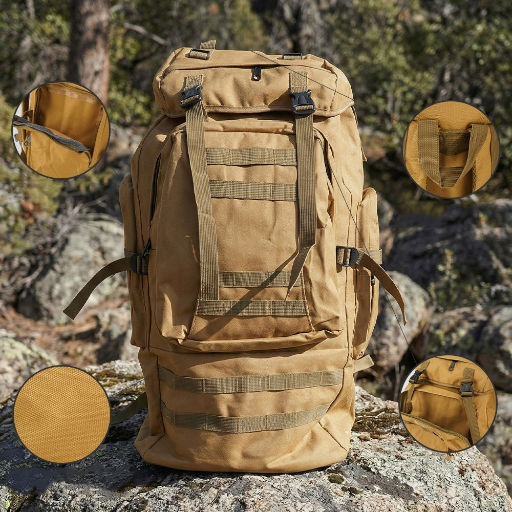 HIKING BACKPACK TREKKING WATERPROOF STRONG LARGE 100L FOR TRIPS Brand no brand