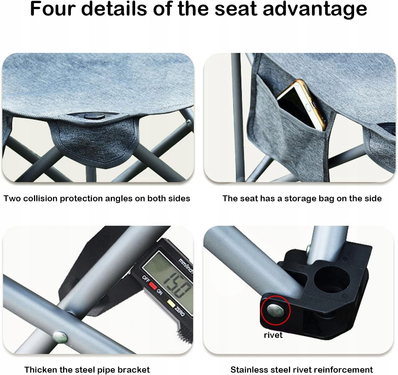 HIKING CHAIR FISHING FOLDING CAMPING CHAIR 150KG Manufacturer code 5907076704960