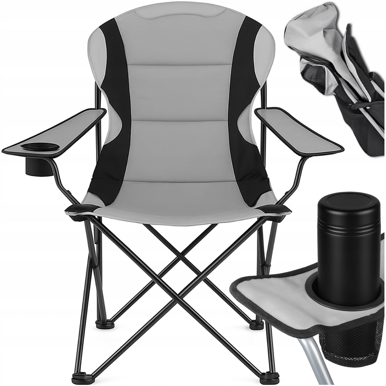 HIKING FISHING CHAIR FOLDING LARGE FOR FISHING CAMPING